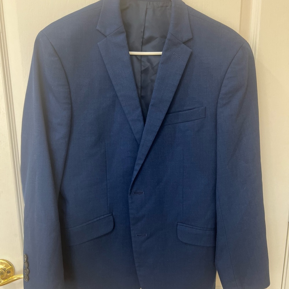 Hemmed Men's Kenneth Cole Blue Suit